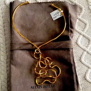 Alexis Bittar Twist Statement Collar Necklace. NWT